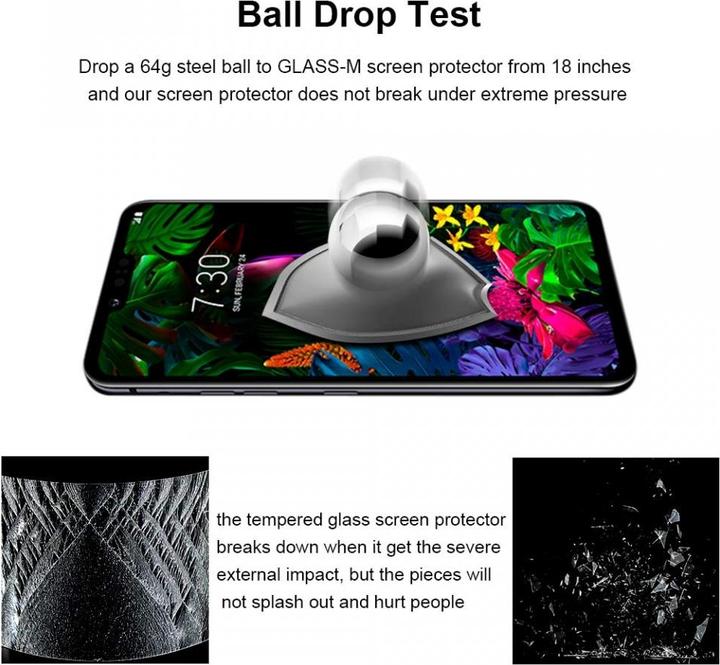 Produktbild Screenguard LG G8S ThinQ Full Screen Panzerglas Schutzfolie 2.5D 9H (1 Stück, LG G8s ThinQ)