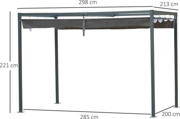 Image du produit Outsunny Pergola (298 cm, 213 cm)