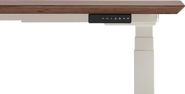 Image du produit Oakywood Pupitre en bois avec réglage de la hauteur - Plaqué - Plaqué noyer / 120x60 / Blanc - Oakywo