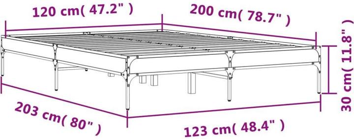 Image du produit vidaXL Bettgestell (120 x 200 cm)