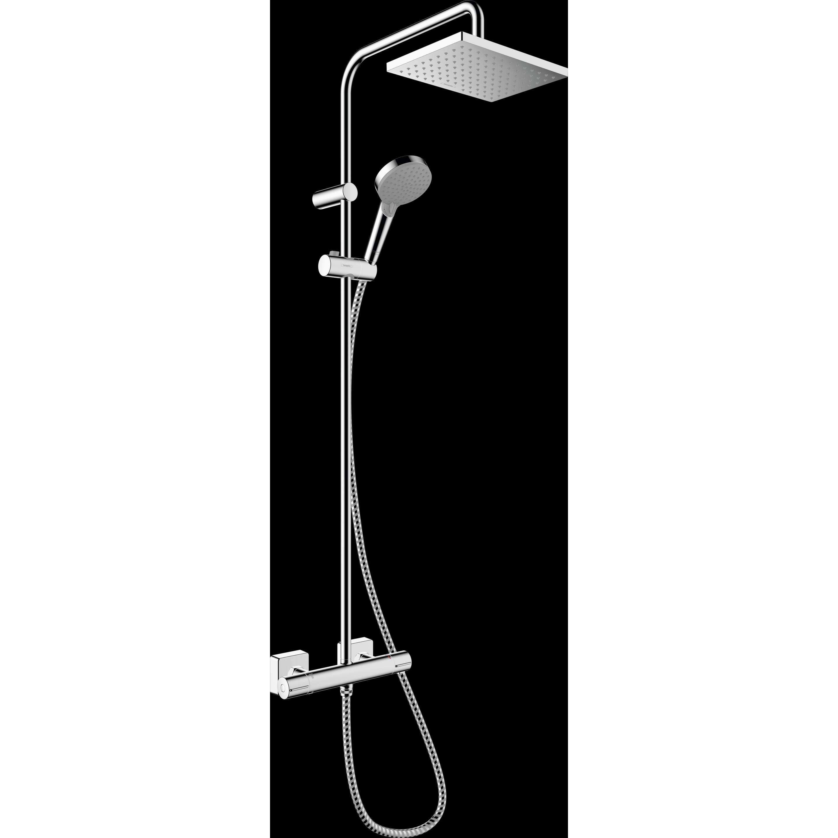 hansgrohe, Duschsystem, Vernis Shape Duschsystem 230 1 Strahlart mit Thermostat