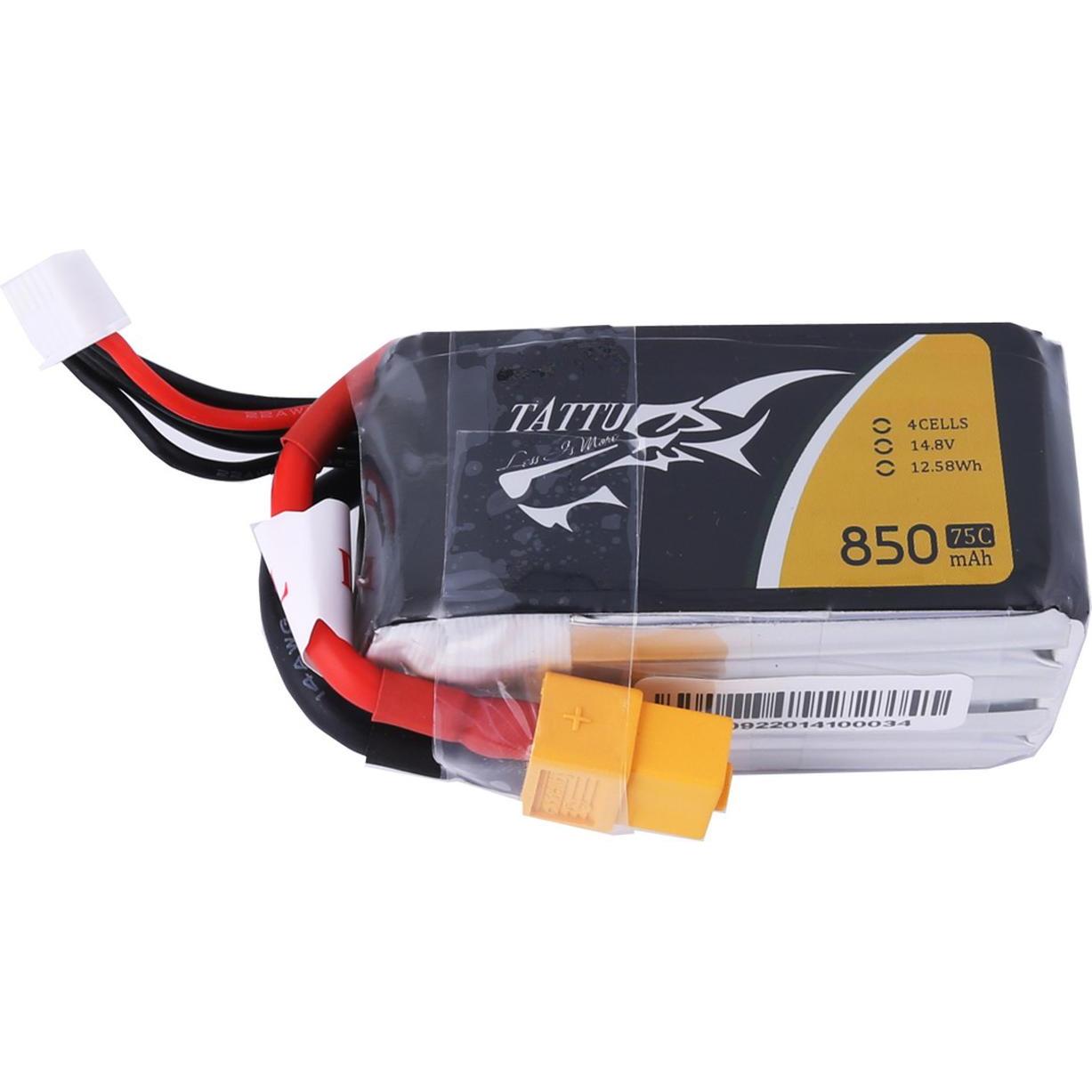 Tattu RC-Akku LiPo 850 mAh 14.8 V 75C (14.80 V, 850 mAh)