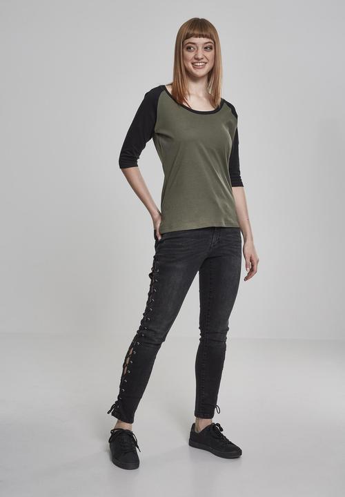 Image du produit Urban Classics Ladies 3/4 Contrast Raglan Tee (XS)