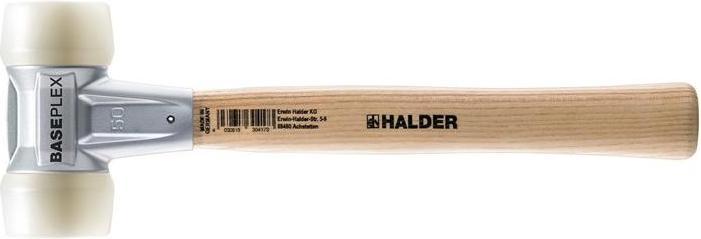 Produktbild Halder Schonhammer BASEPLEX Länge 340 mm Kopf-Ø 50 mm hart Holz Nylon weiss (940 g)