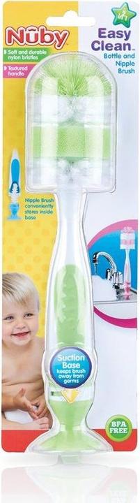 Image du produit Nuby Bouteille et brosse aspirante avec pied aspirant