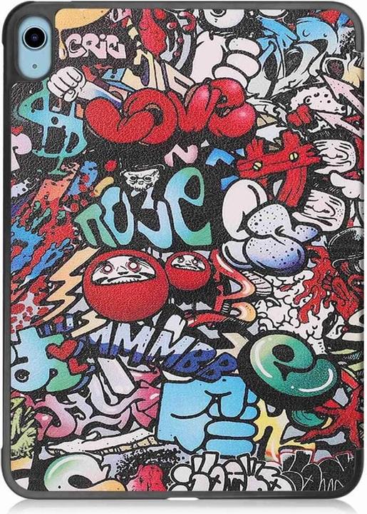 Produktbild Cover-Discount iPad 2022 (10.Gen) - Tri-fold Smart Leder Case Comics (iPad 2022 (10. Gen))