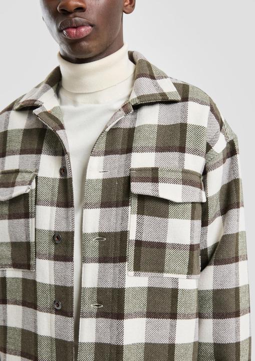 Immagine prodotto s.Oliver Outdoor-Jacke Karierte Hemdjacke mit Teddyfutter (L)