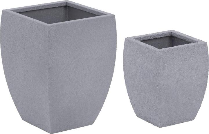 Royal Catering Pflanzkübel Blumentopf Übertöpfe 2er-Set Cortenstahl konisch / abgerundet