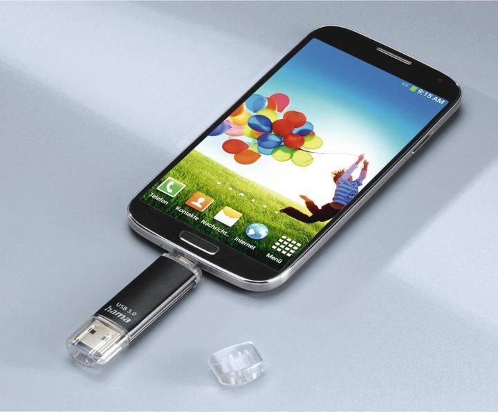 Image du produit Hama Laeta Twin (128 Go, Micro USB-B, USB-A)