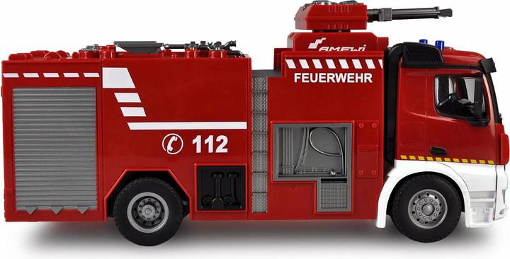 Image du produit Amewi Camion de pompiers Mercedes Benz brossé électrique 2WD 1:18 RTR (RTR Prêt à fonctionner)