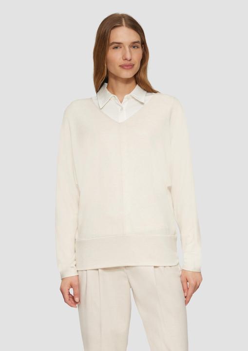 Image du produit S.Oliver T-Shirt Langarmshirt mit Fledermausärmeln und breitem Bund (48)