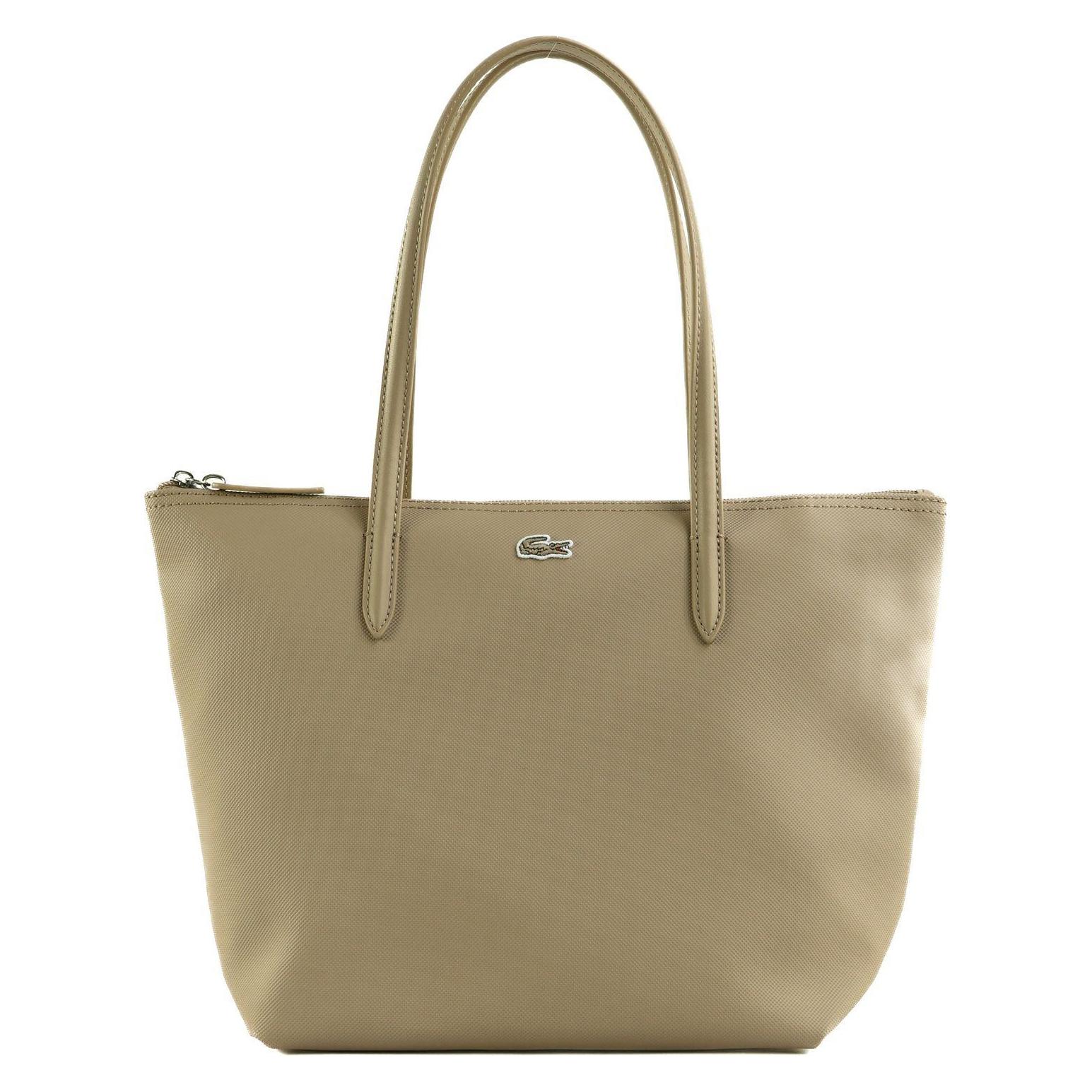 Lacoste, Damen, Handtasche, Shopping Bag, Beige