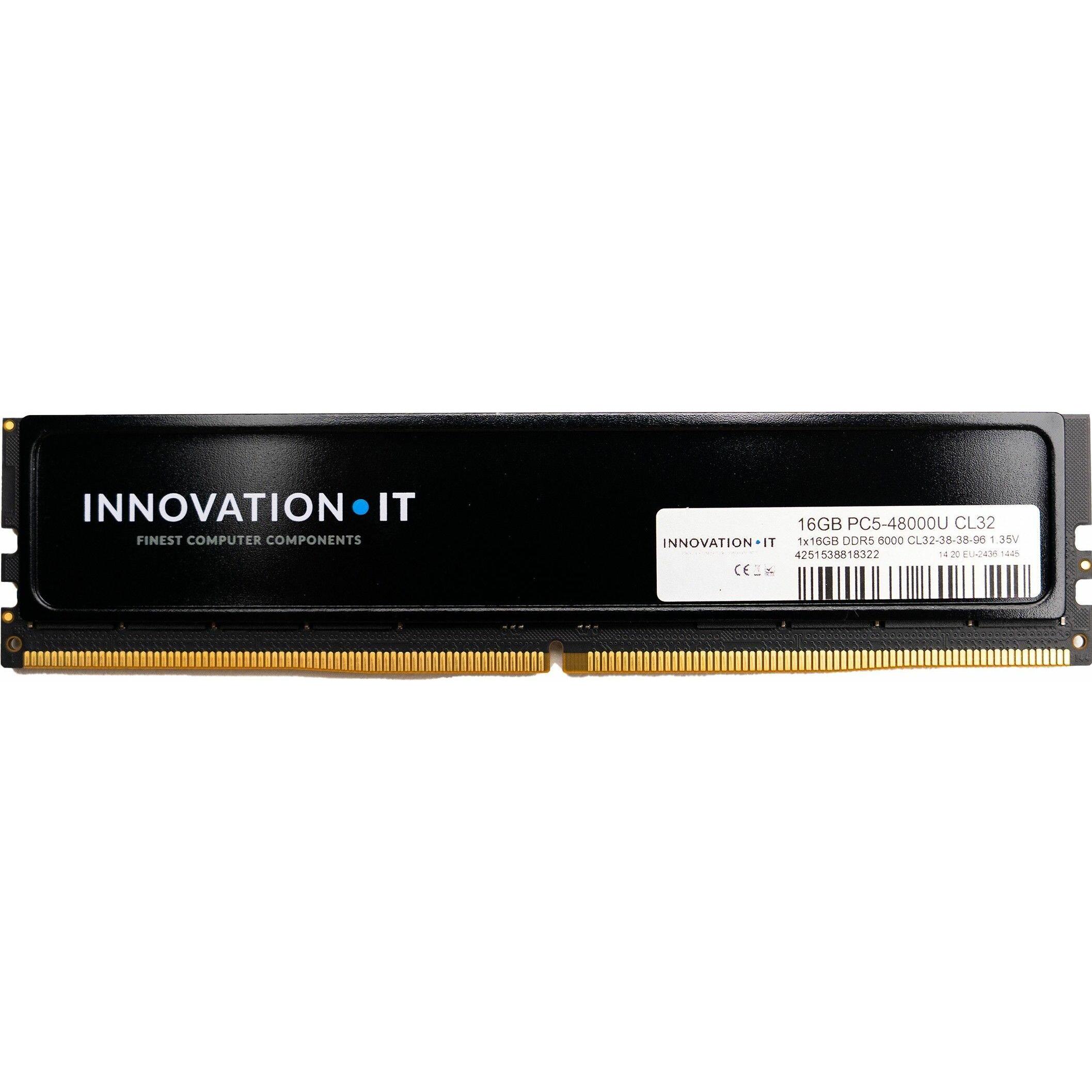Innovation IT 6000 16GB CL32 1.35V Heatspreader (CL32-38-38-96) (DDR4-RAM), RAM