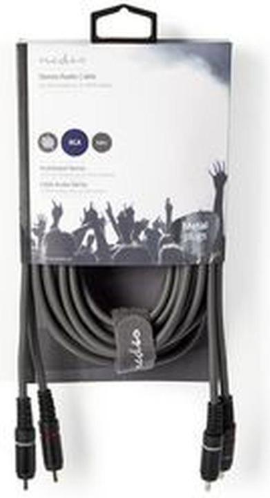 Produktbild Nedis Stereo-Audiokabel 2 x R AC männlich 2 x RCA männlich (5 m, Cinch)