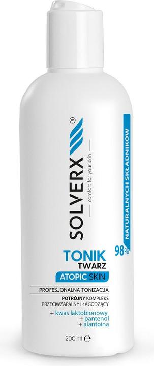 Produktbild Solverx Atopic Skin Delicate Tonic Designed For Atopic And Psoriatic Skin 200Ml (Gesichtswasser, 200 ml)
