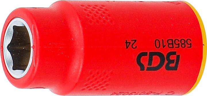 Immagine prodotto BGS VDE-Steckschlüssel-Einsatz Sechskant | Antrieb Innenvierkant 10 mm (3/8") | SW 10 mm (10 mm)