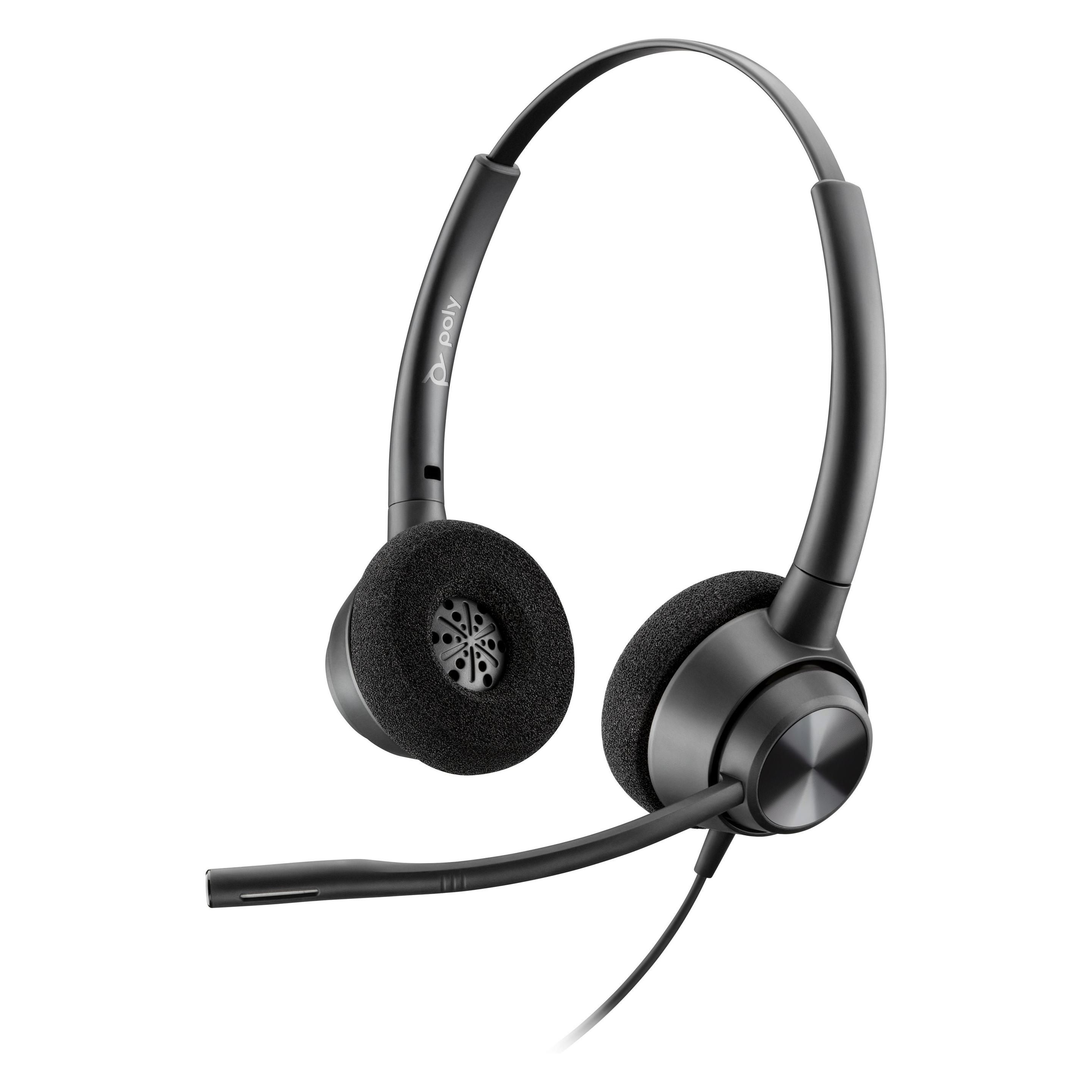 HP Poly EncorePro 320 USB-A Stereo-Headset (Kabelgebunden, USB-C, Microsoft Teams), Office Headset, 