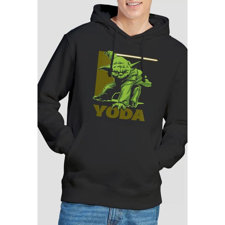 Immagine prodotto Star Wars Felpa con Cappuccio Yoda Quadrato Uomo (S)