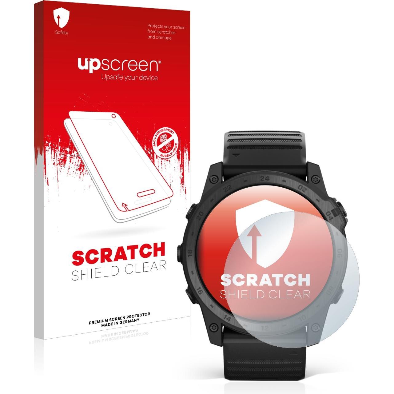 upscreen Scratch Shield Displayschutz, Smartwatch Schutzfolie, Transparent