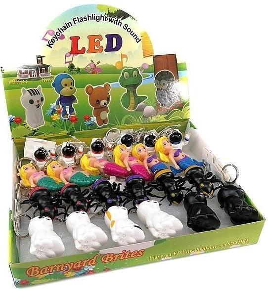 Actual product image Adar Schlüsselanhänger mit Licht und Ton (24 Stück)