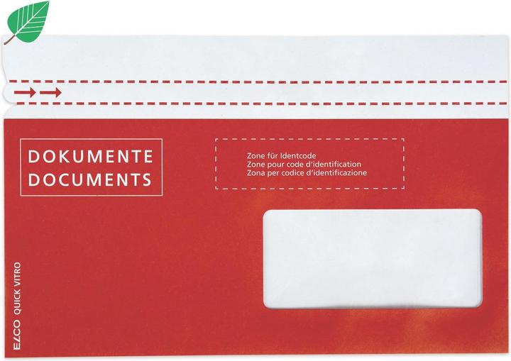 Immagine prodotto Elco Buste portadocumenti Quick Vitro carta Dokumente/Documents conformi agli standard postali (C6/5, 250 Pezzo/i)