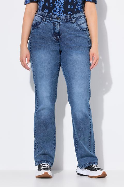 Produktbild Ulla Popken Jeans Mandy, Ziernähte, weites Bein, recycelt (42)