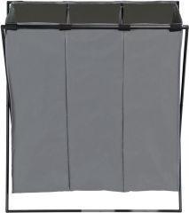 Produktbild Wenko Wäschesammler Mod. Trio XL Grau mit drei Fächern