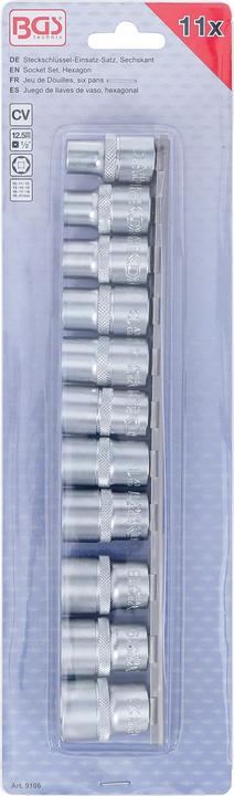 Produktbild BGS Steckschlüssel-Einsatz-Satz (19 mm, 12 mm, 14 mm, 16 mm, 10  mm, 21 mm, 18 mm, 17 mm, 11 mm, 15 mm, 13 mm, 20 mm)