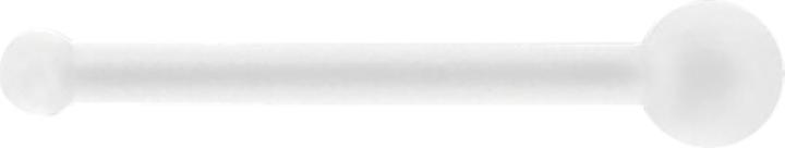 Image du produit Star Piercing Nasenstecker gerade transparent mit Kugel retainer (Acrylique, sans laiton)