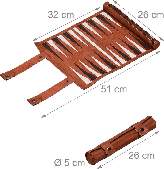 Produktbild Relaxdays Backgammon