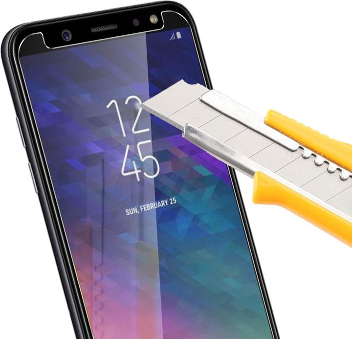 Actual product image Avizar Crystal clear film, glass screen protector (1 Piece, Samsung Galaxy A6)