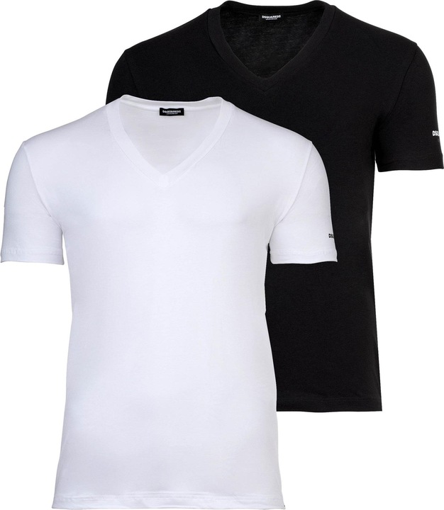 Produktbild Dsquared2 T-Shirt Casual Bequem sitzend TWIN PACK V-NECK T-SHIRT (L)