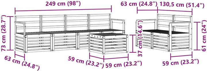 Produktbild vidaXL Outdoor-Sofa