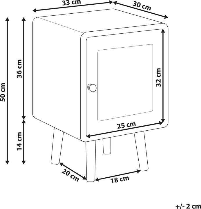 Immagine prodotto Beliani Lefroy (33 x 30 x 50 cm)