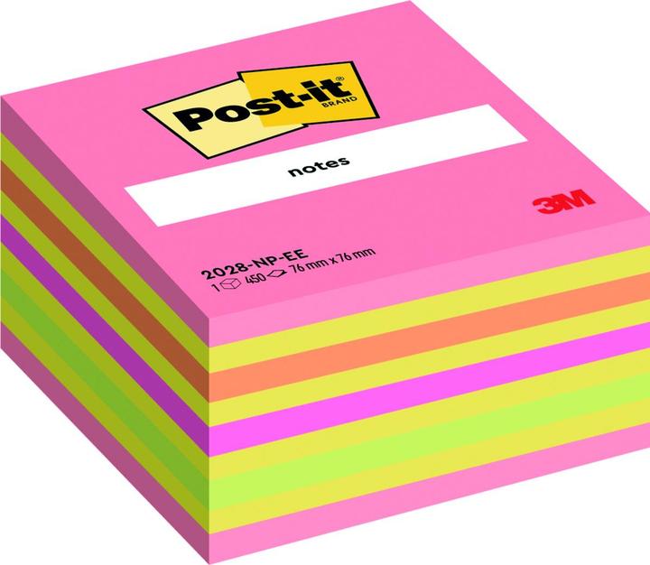 Produktbild Post-it Sticky Sticky Cake (2028-NP), 76x76mm, Karten 1x450., rosa Bonbon (76 x 76 mm)