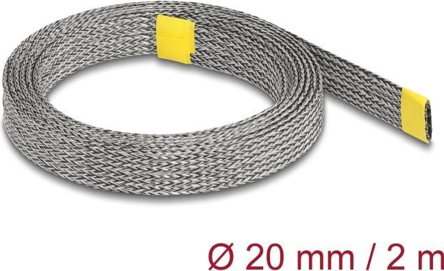 Image du produit Delock Gaine tressée pour blindage EMI extensible 2 m x 20 mm (Gaines pour câbles, 200 cm)