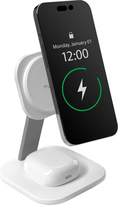 SBS Puro Magnetic Wireless Induction Charging Station 2in1 Wireless Charging + A (30 W)