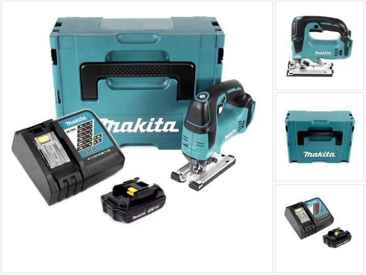 Actual product image Makita DJV 182 RY1J Cordless Jigsaw 18 V Brushless 26mm + 1x Battery BL 1815 N 1.5 Ah + 1x Charger +