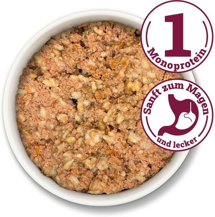 Actual product image Herrmanns Huhn mit Karotte und Reis (Adult, 6 pcs., 800 g)