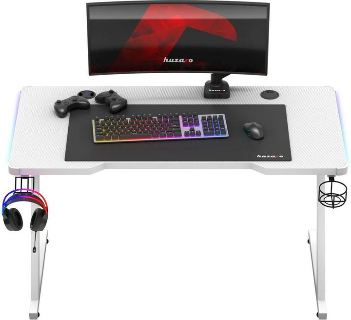Actual product image Huzaro Biurko gamingowe Hero 2.5 White RGB