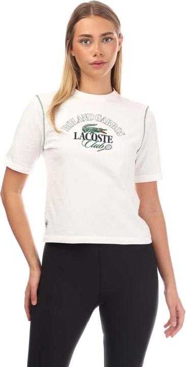 Immagine prodotto Lacoste Roland-Garros Edition Maglietta Vestibilità Rilassata Donna (32)