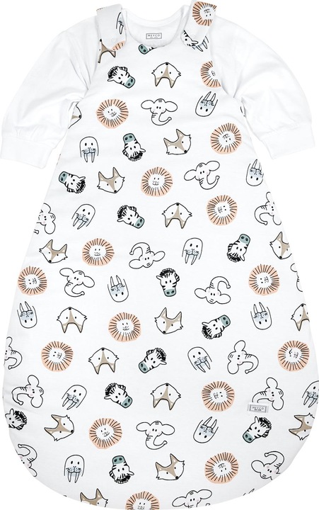 Actual product image Meyco Sleeping bag jersey 2-piece 50/56 Animal (56 cm)