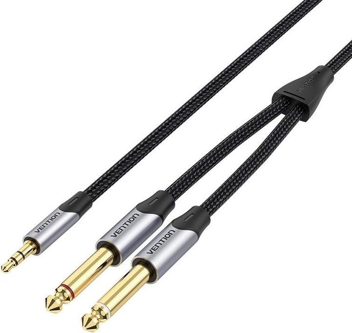 Produktbild Vention Audio cable 3.5mm male to 2x jack 6.35mm male BARHK 8m (8 m)