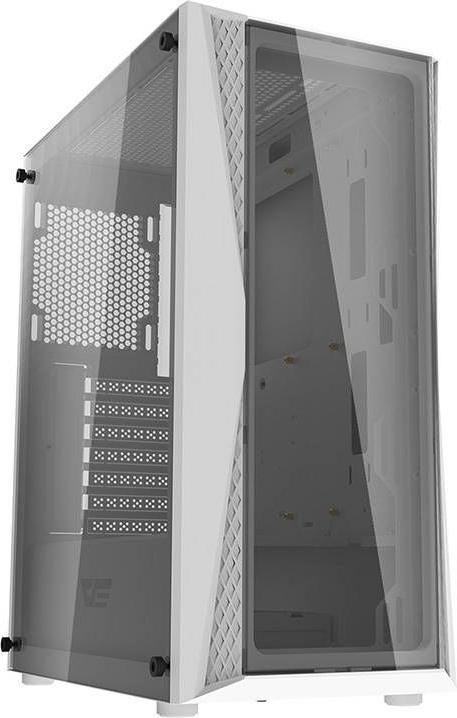 Actual product image Darkflash Tech Computer Case DK352 Plus with 4 fans (Black & White) (ITX, E-ATX, ATX)