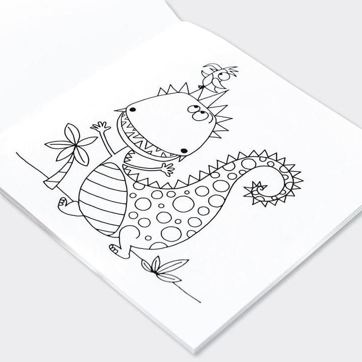 Image du produit Rachel Ellen Livre de coloriage Dinosaure 20,5 x 20,5 cm