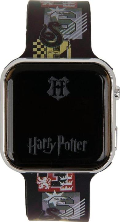 Actual product image Accutime LED kids clock Harry Potter (black), digital clock with LED display for time and date,... (Digital watch)