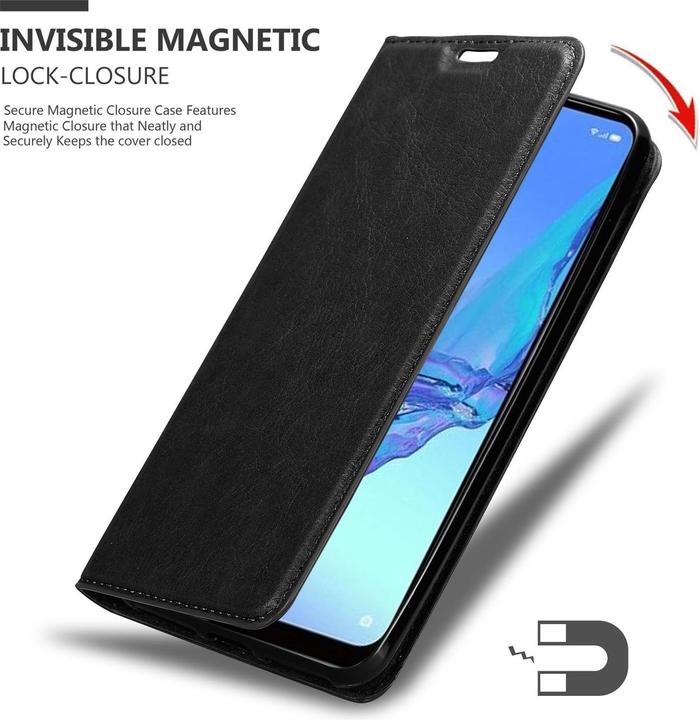 Actual product image Cadorabo Book Invisible Magnet Cover (Oppo A53)