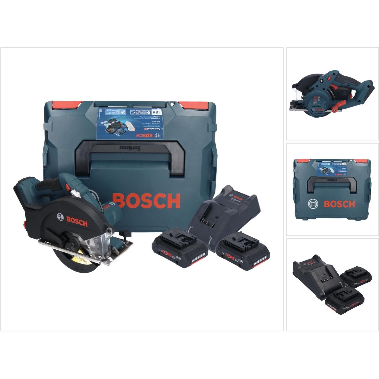Bosch Professional, Handkreissäge, Bosch GKM 18V-50 Professional Akku Metall HandkreissÃ¤ge 18 V 136 mm Brushless + 2x P...