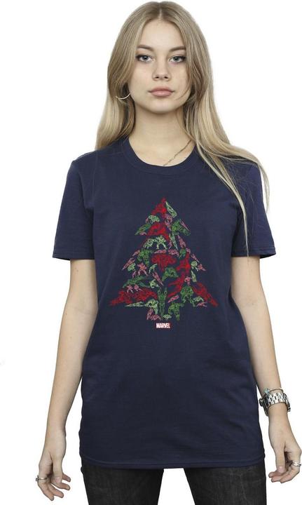 Immagine prodotto Avengers Christmas Tree Maglietta Ampia Donna (4XL)