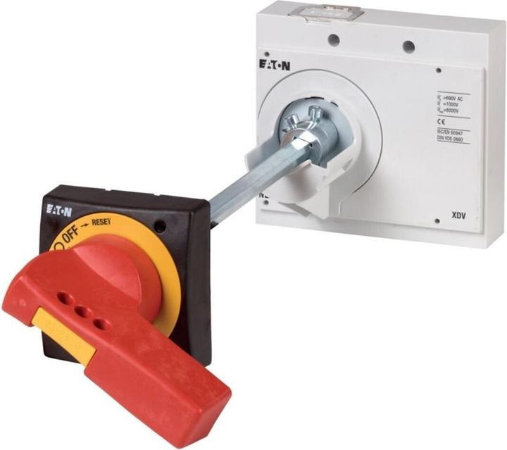 Image du produit Eaton Poignée rotative d'embrayage de porte Rouge-jaune pour arrêt d'urgence NZM3